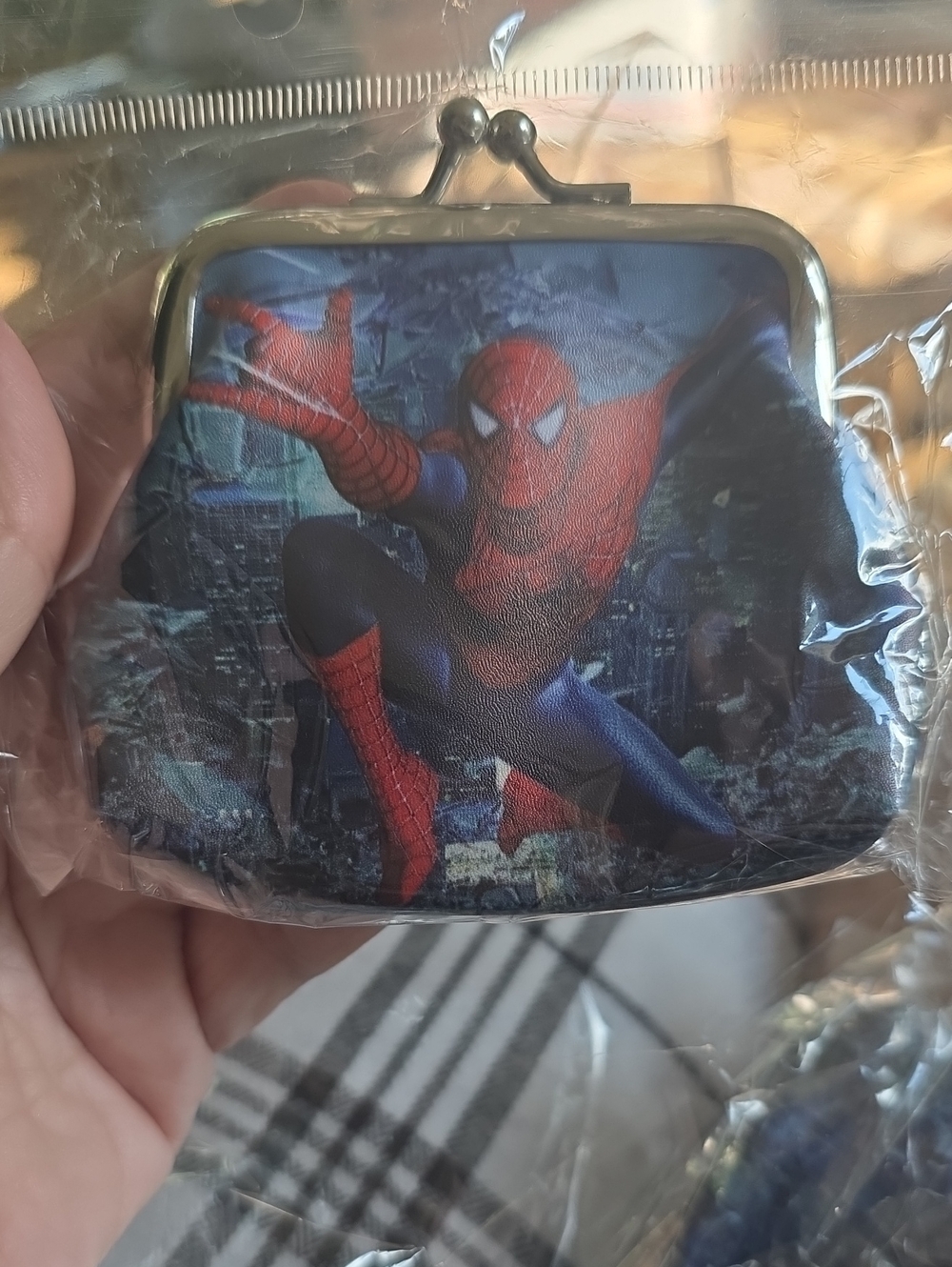 Spiderman Kids Coin Purse in Red and Blue